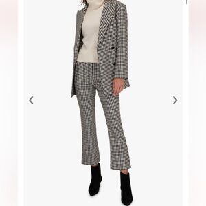 Veronica Beard - Arte Black & Off-White Houndstooth Pant size 10